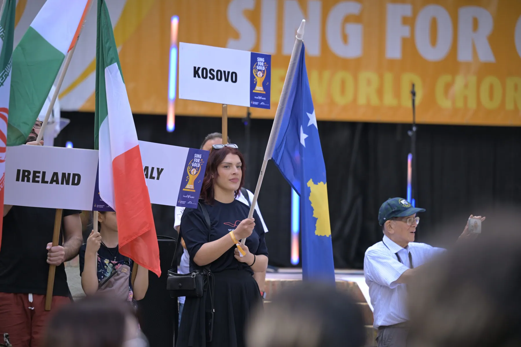 Siparantum Choir performing at "Siparantum" Waves Kosovo’s Flag in Spain Alongside 32 Nations