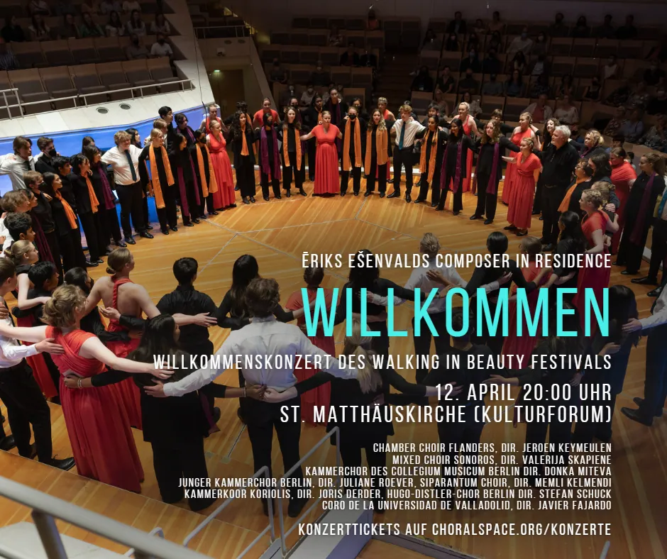Siparantum Choir performing at Working with Ēriks Ešenvalds / A Celebration of Contemporary Choral Music / Philharmonie Berlin, Germany