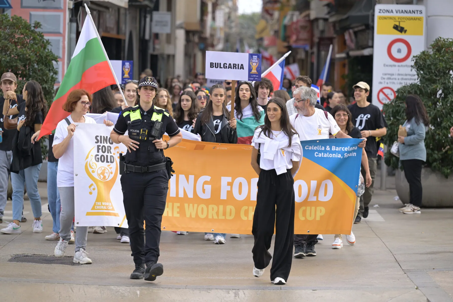Siparantum Choir performing at "Siparantum" Waves Kosovo’s Flag in Spain Alongside 32 Nations
