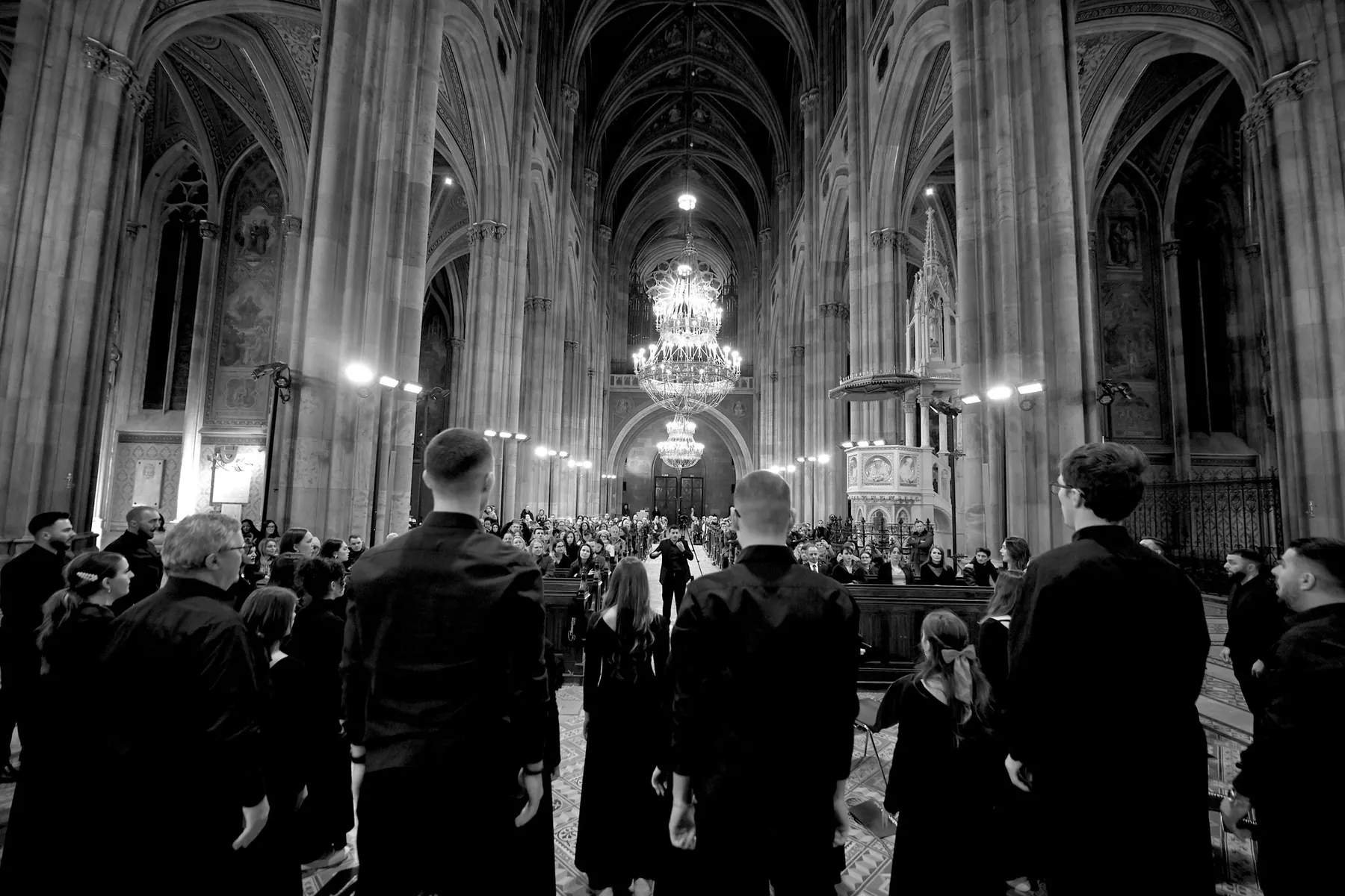 Siparantum Choir performing at Siparantum Choir's Captivating Concert at VotivKirche-Wien