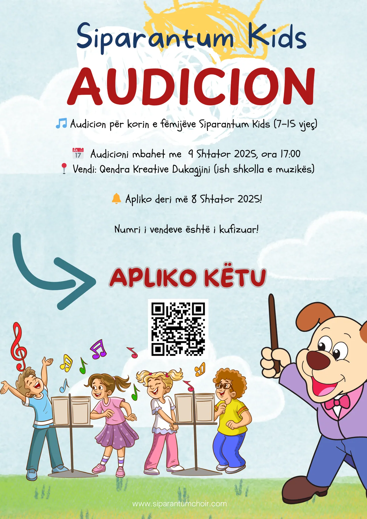 Audicion i hapur për Siparantum Kids