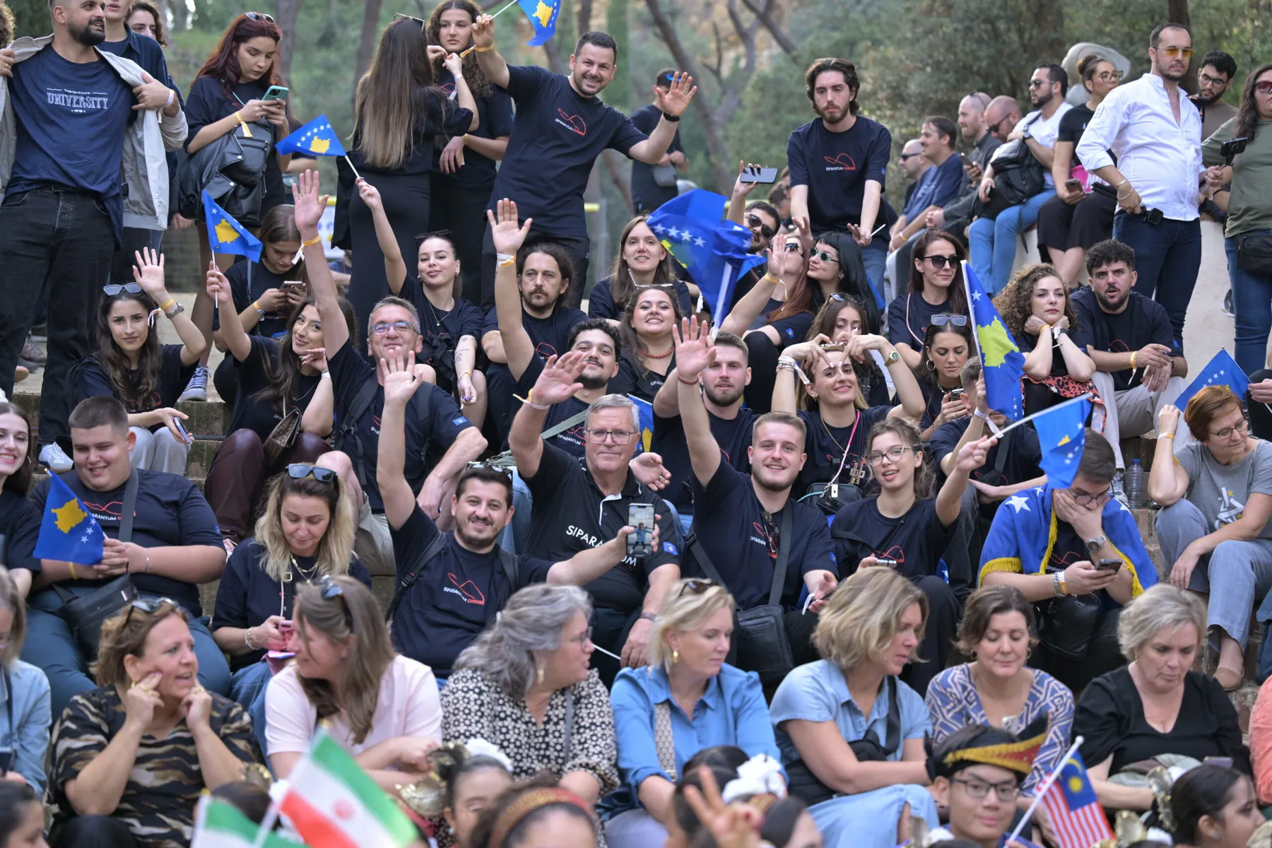 Siparantum Choir performing at "Siparantum" Waves Kosovo’s Flag in Spain Alongside 32 Nations