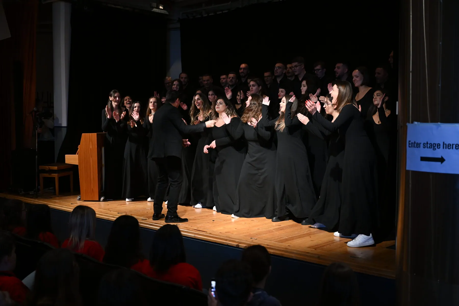 Siparantum Choir performing at Siparantum Choir's  performance at Arbetets Museum, Norrköping, Sweden