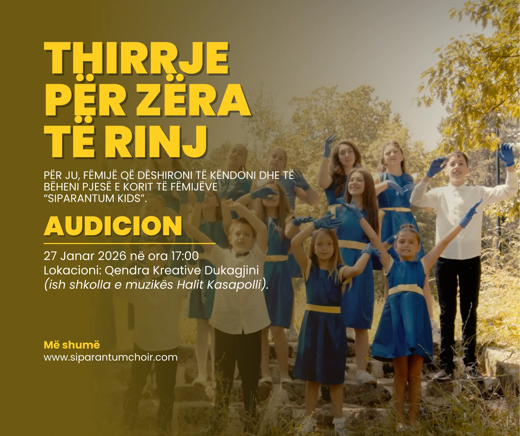 Thirrje për zëra të rinj | Siparantum Kids