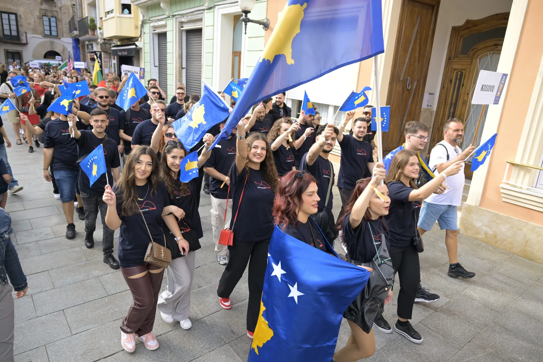 Siparantum Choir performing at "Siparantum" Waves Kosovo’s Flag in Spain Alongside 32 Nations