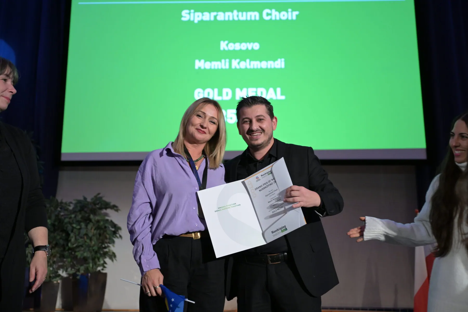Siparantum Choir performing at Siparantum Choir won the gold medal at the Grand Prix of Nations, Sweden.