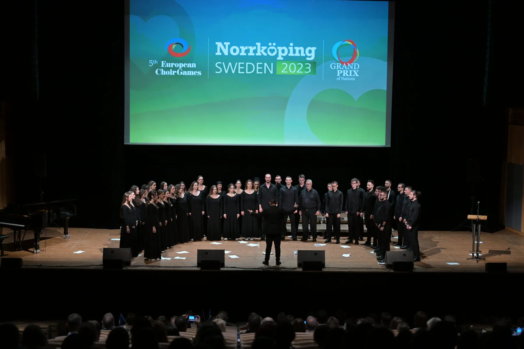 Siparantum Choir performing at Our Performance at the Grand Prix of Nations Choir Competition in Norrköping, Sweden